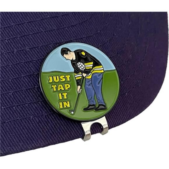 Funny Golf Hat Clip with Enamel Magnetic Ball Marker - Picture 2 of 5
